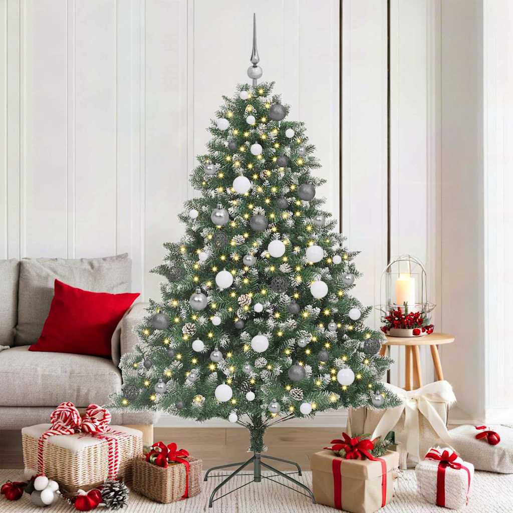 Artificial Christmas Tree with Stand Green 126 x 126 x 180 cm